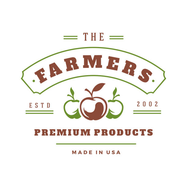 Farmers market logo template vector illustration. vector art illustration