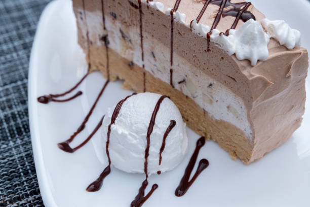 istock Delicious dessert in a restaurant served on plate. 1391188055