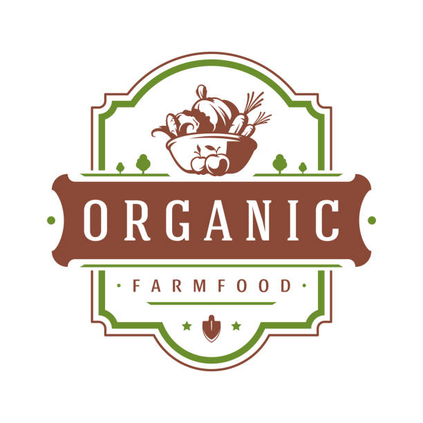 ilustrações de stock, clip art, desenhos animados e ícones de farmers market logo template vector illustration. - farmers market illustrations