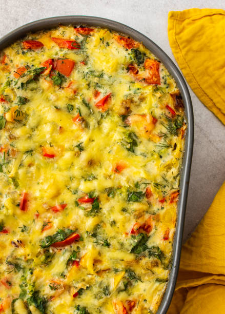 istock Casserole with broccoli and cauliflower, tomatoes and peppers 1391191055