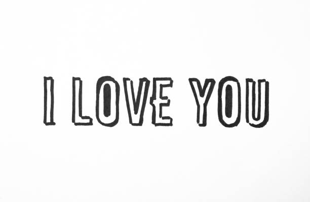 istock Handwritten text I Love You on white background 1391197194