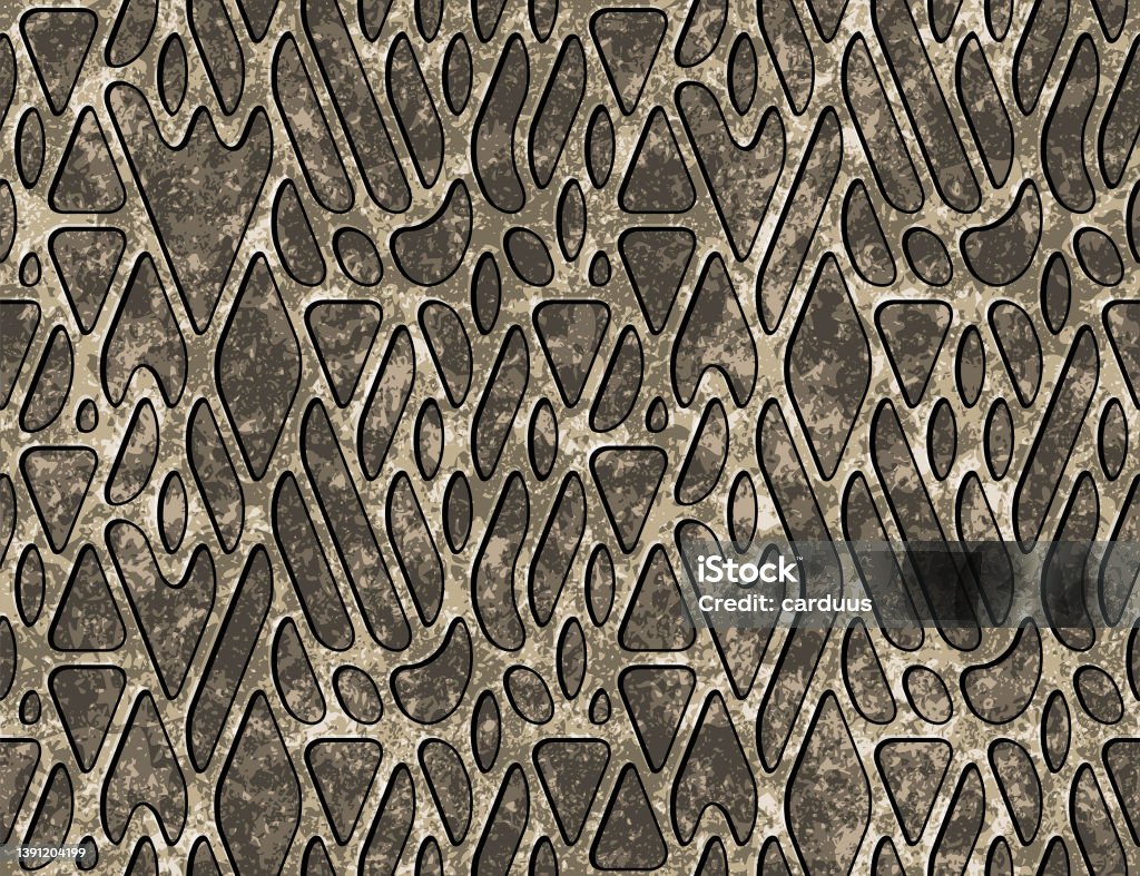 Rust Metal Design Patterns Seamless Rusty Metal Pattern Stock Illustration - Download Image Now ...
