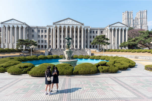 Kyung Hee University campus in Seoul South Korea on April 3 2022