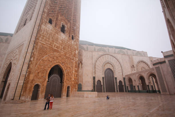 The minaret of the mosque Hassan II