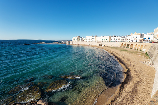 Gallipoli is a coastal town in the Apulia region of southern Italy. The historic center is located on an island off the mainland