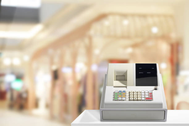 istock Cash register Electronics on the counter. 1391212614