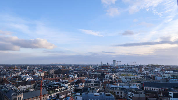 istock Cityscape of Gent during sunset with clouds 1391213927