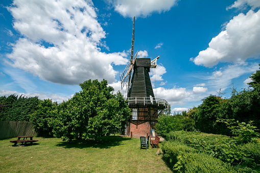 Killick's Mill at Meopham in Kent, England\nThis smock mill was built by the Killick brothers from Strood in 1801 and is today a freely accessible monument.