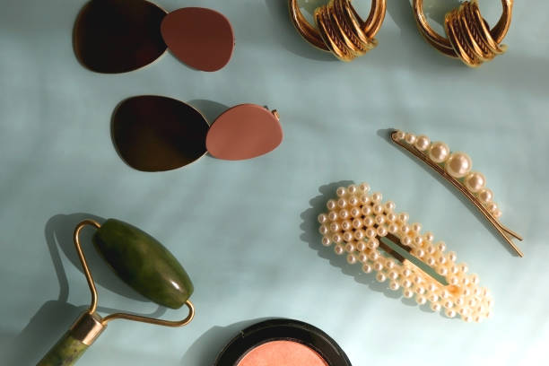 istock Beauty Products and Gold Accessories 1391229207