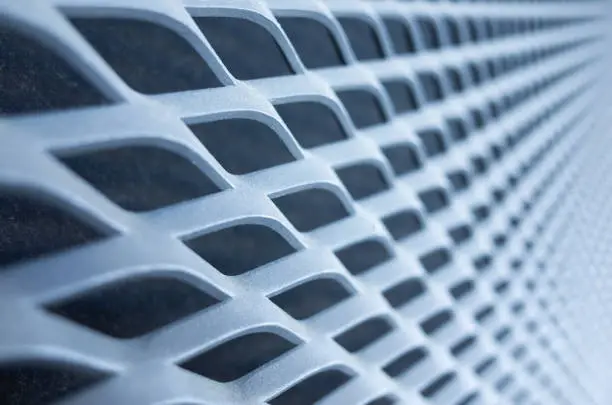 Photo of Expanded Aluminium Metal Sheet Grill Background