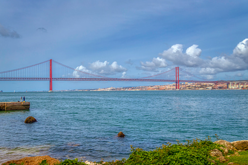 A view on Lisbon from Cacilhas