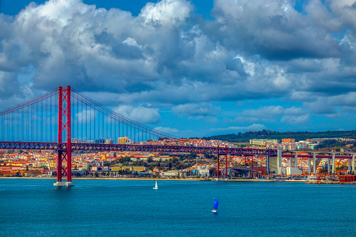 A view on Lisbon from Cacilhas