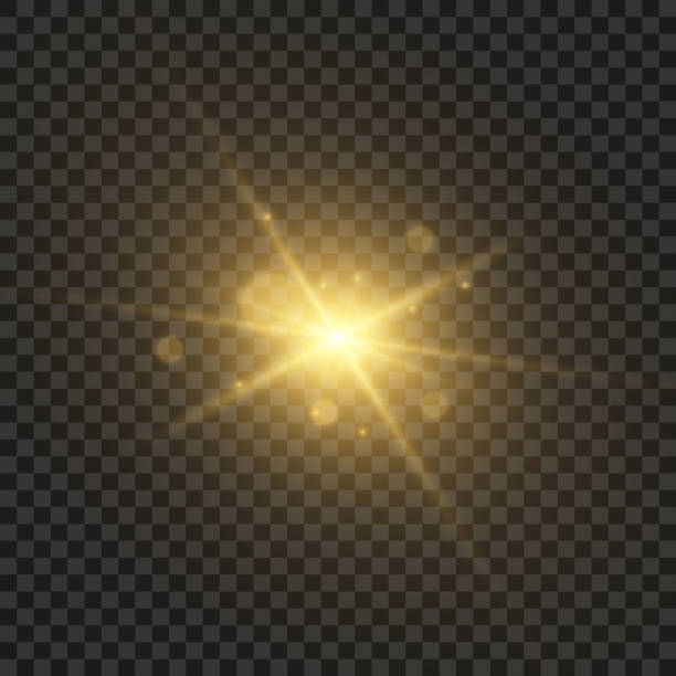 heller stern gold png. helle sonne gold png. lichtblitz gold png. - star burst stock-grafiken, -clipart, -cartoons und -symbole