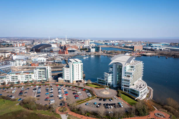 istock Aerial view of Cardiff Bay 1391245508