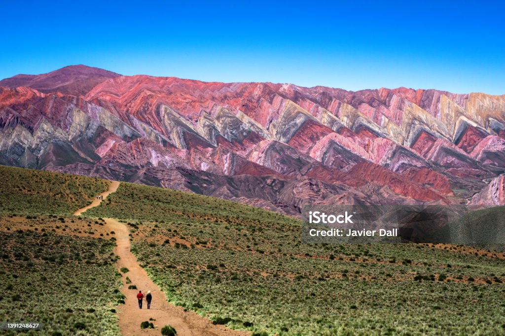 The Hornocal , Jujuy, Argentina The Hornocal , Jujuy, Argentina. Mountain of fourteen colors in the north of Argentina. Argentinian landscape. Stunning landscapes of South America. Jujuy Province Stock Photo