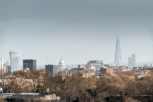View of the London skyline from Primrose Hill.