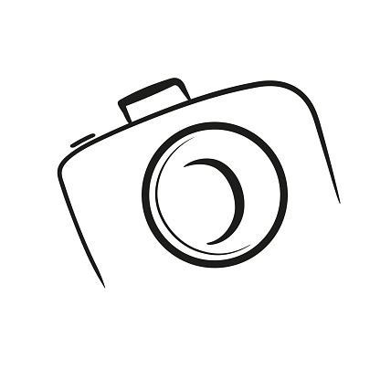 camera icon line art