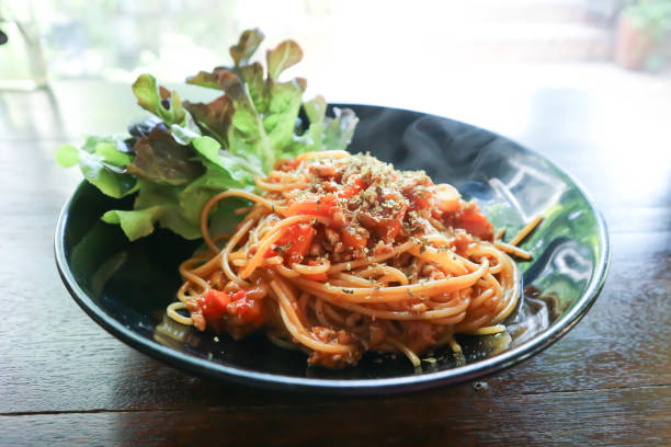 istock spaghetti or spicy spaghetti, pasta or spicy pasta oe tomato spaghetti 1391265115