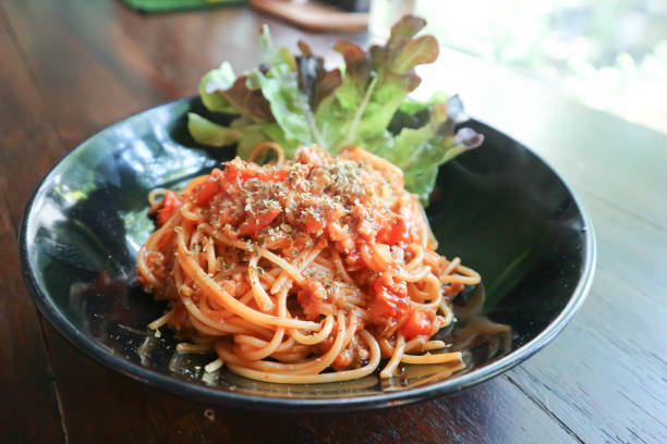 istock spaghetti or spicy spaghetti, pasta or spicy pasta oe tomato spaghetti 1391265138