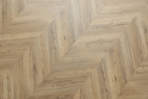 istock Modern wooden floor as background, top view 1391273040