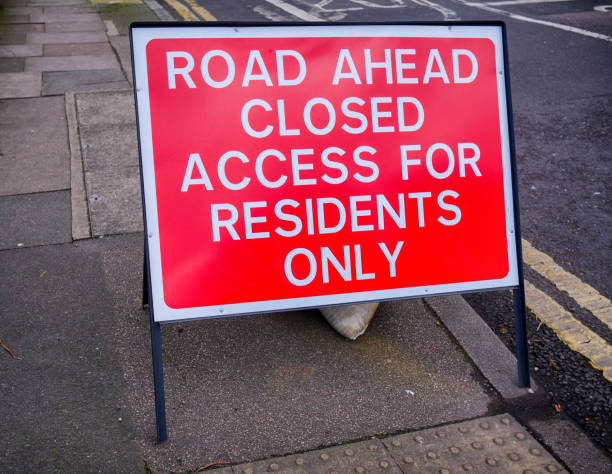 istock Road ahead closed - sign 1391274301