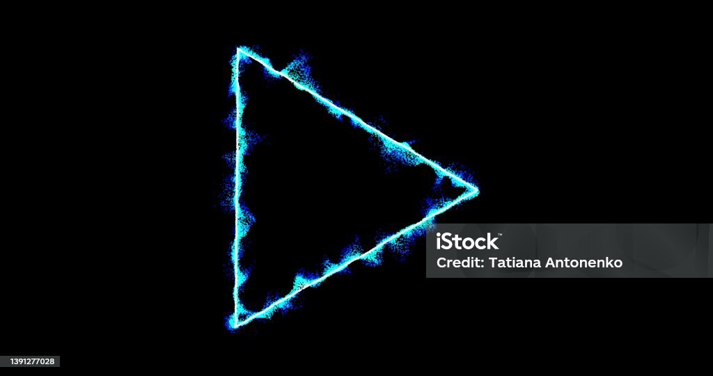 Triangle Abstract Animation Triangle Shaped Frame Footage Abstract Technology Blue 3d Triangle From ...