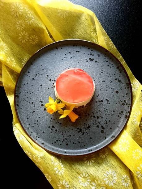 istock Fit cheesecake with yellow flowers 1391279582