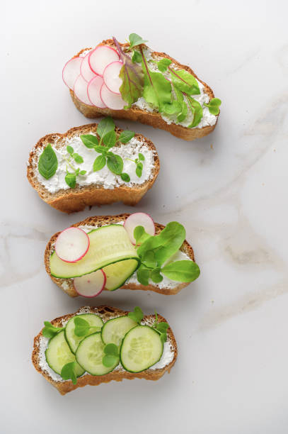 istock sandwiches with soft cheese, radish and cucumber 1391286737