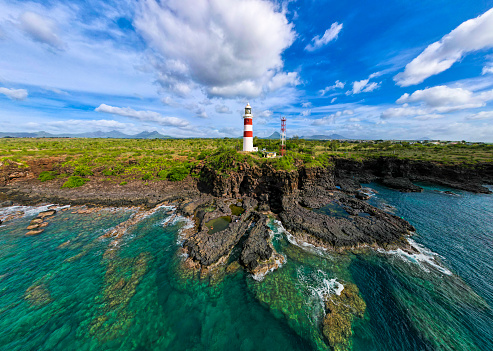 Lighthouse on The Mauritian Coast