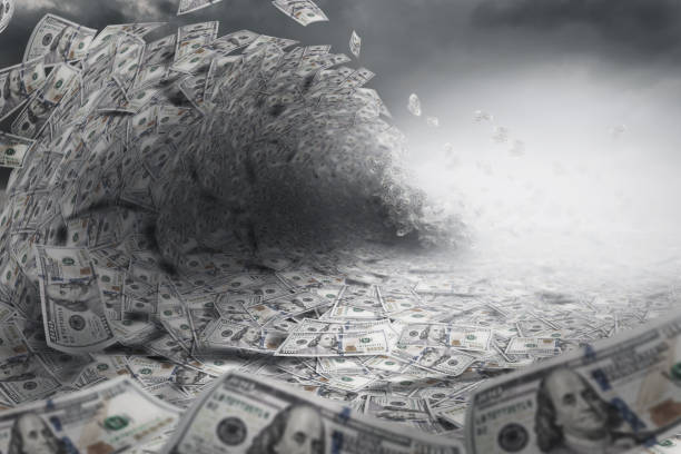 istock Tsunami made of 100 dollar bills 1391290813