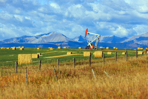 istock Oil and Gas Rig Pumpjack Alberta Canada 1391292220