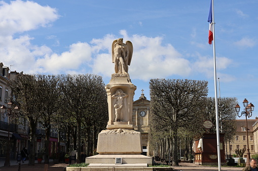 Monument to the dead of the First World War, city of Autun, department of Saone et Loire, France