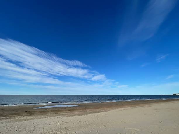 istock Beach in spring with blue sky in sunny day 1391296455