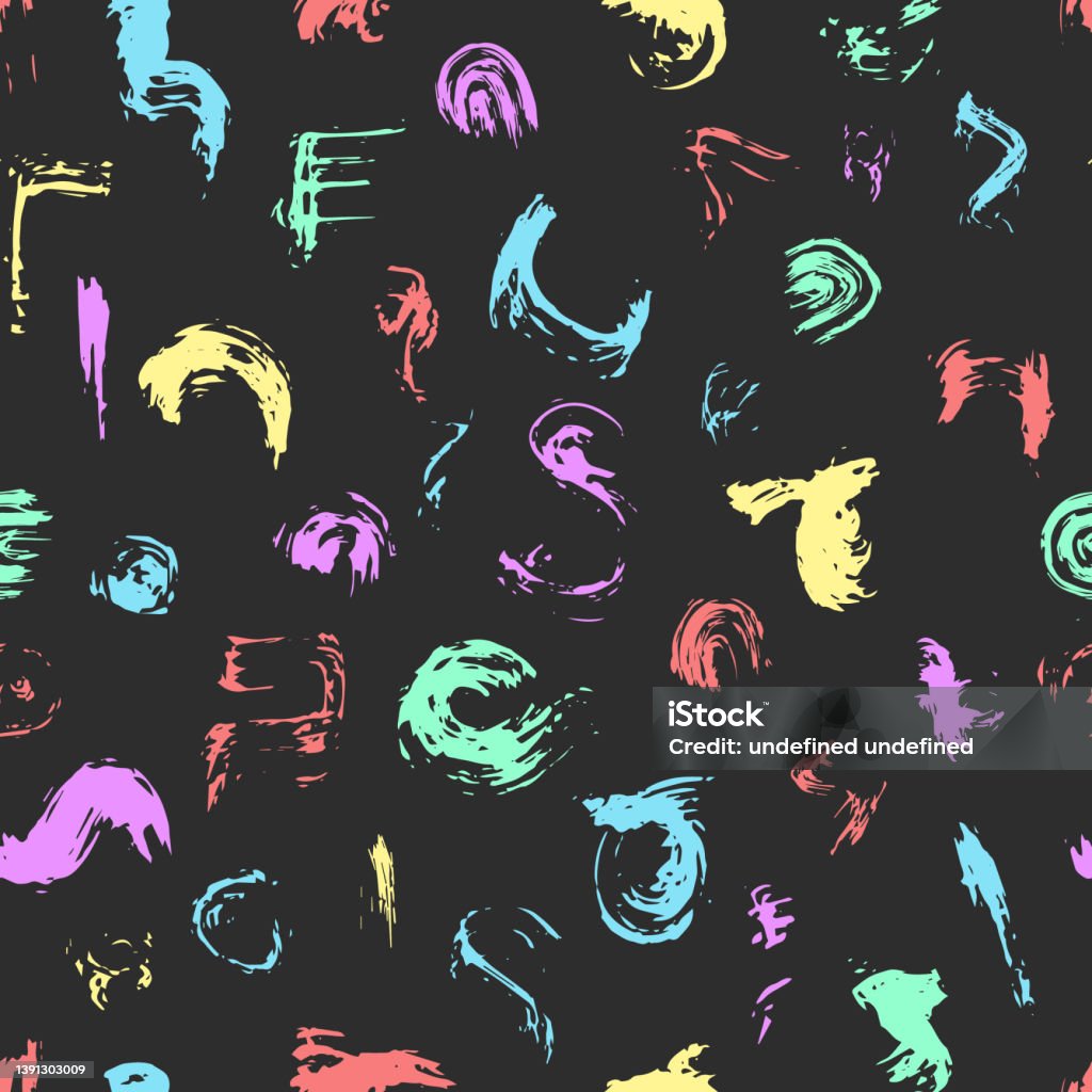 Paint Pattern Texture Vector Vector Seamless Pattern With Paint Brush Texture Design For Textile ...