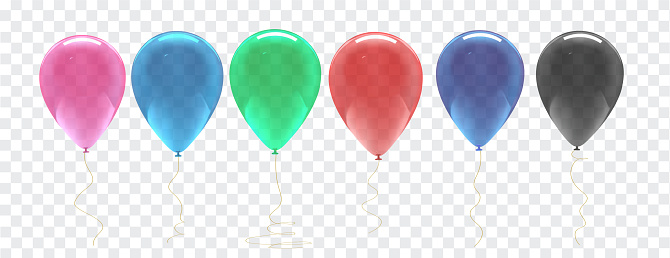 Glossy realistic balloon for Birthday or some other celebration or a party.