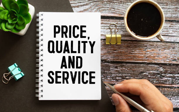 istock Handwritten text PRICE QUALITY SERVICE, business success concept 1391307854