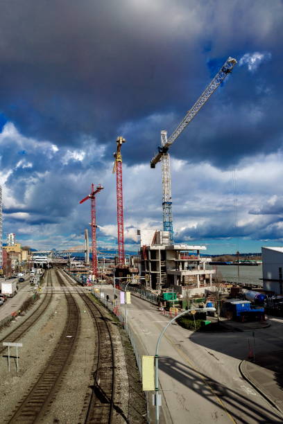 istock Construction site at the waterfront of Fraser River 1391313325