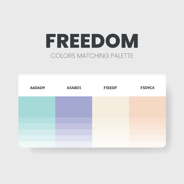 istock color palette or color schemes are trends combinations and palette guides. Example of table color shades in RGB and HEX. A color swatch for lovers of wedding fashion, home, interior design 1391314888