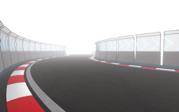 istock View of the infinity empty asphalt international race track, 3d rendering. 1391325037