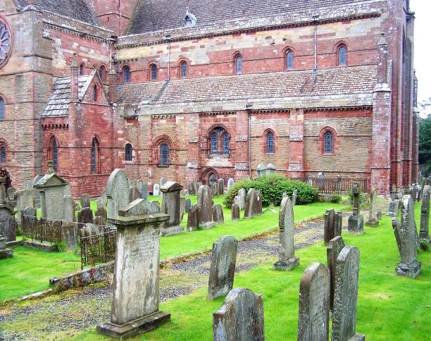 istock Cathedral & grave site at Kirkwall, Scotland 1391332736