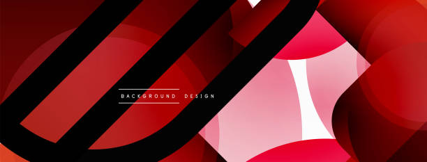 istock Geometrical minimal wallpaper. Geometric shapes. Vector illustration for wallpaper banner background or landing page 1391336222