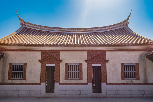 Typical traditional residential building form in Fujian Province, China, residential buildings in southern China