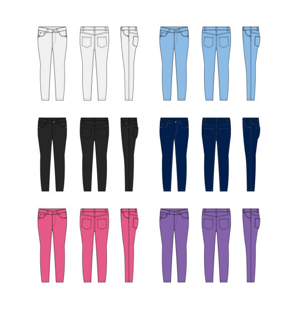 70+ Skinny Jeans Drawings Stock Illustrations, Royalty-Free Vector ...