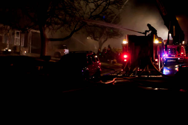 istock Arvada Fire Department  battles a two house fire 1391340426