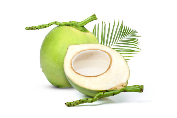 istock Coconut water (coconut juice) and fresh coconut isolated 1391341475