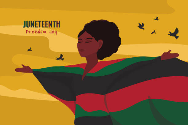 juneteenth freedom day juneteenth freedom day card design juneteenth celebration stock illustrations