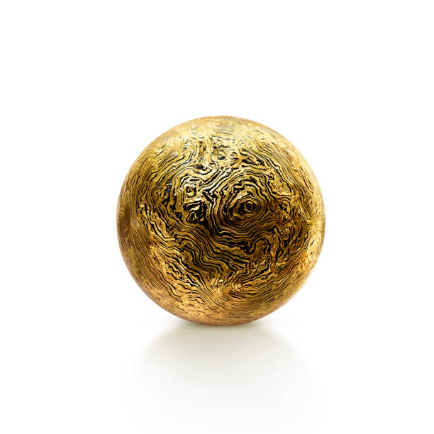 istock isolated steel metal ball on white background. 3d render 1391349250