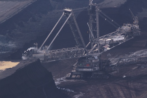 Late summer at the Hambach opencast lignite mine near Kerpen