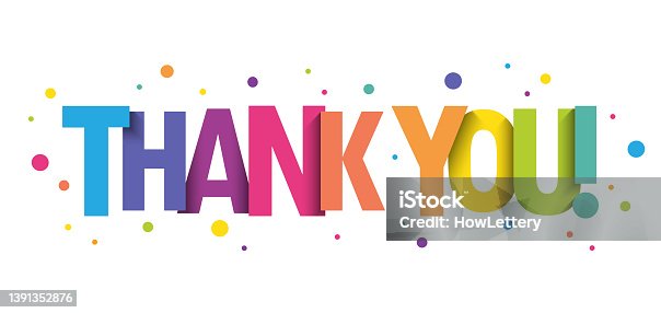 istock THANK YOU! colorful typography banner 1391352876