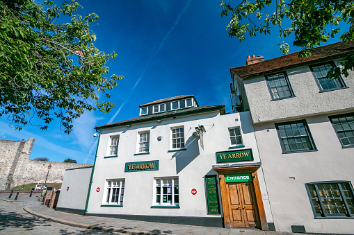 Ye Arrow/Jolly Knight Pub on Boley Hill at Rochester in Kent, England. This is a commercial business.